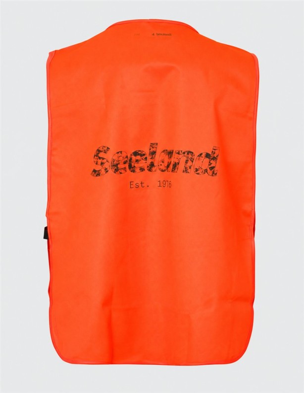 Kamizelka Seeland Safety Vest Orange Blaze  widok z tyłu
