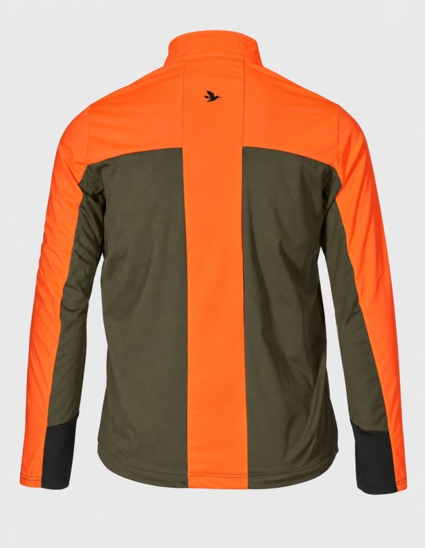 Softshell Seeland Force Advanced Hi-vis Orange – hátsó nézet.