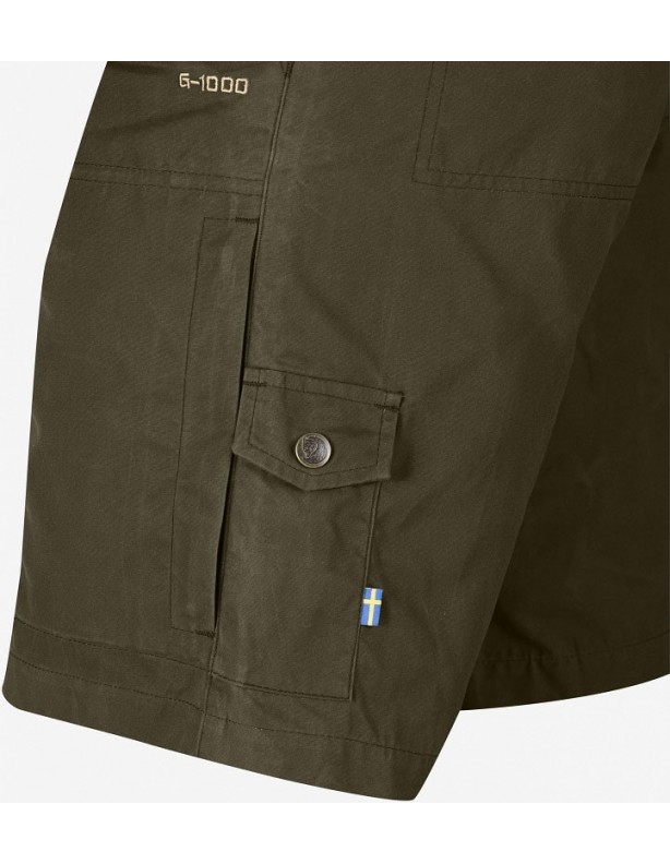 Šortky Karl Pro dark olive - šortky Fjallraven z G-1000®