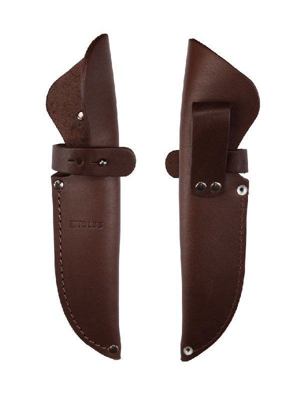 Etui à couteau en cuir avec collier