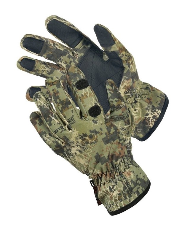 Schlangentarnhandschuhe grün - mit Fingerloch