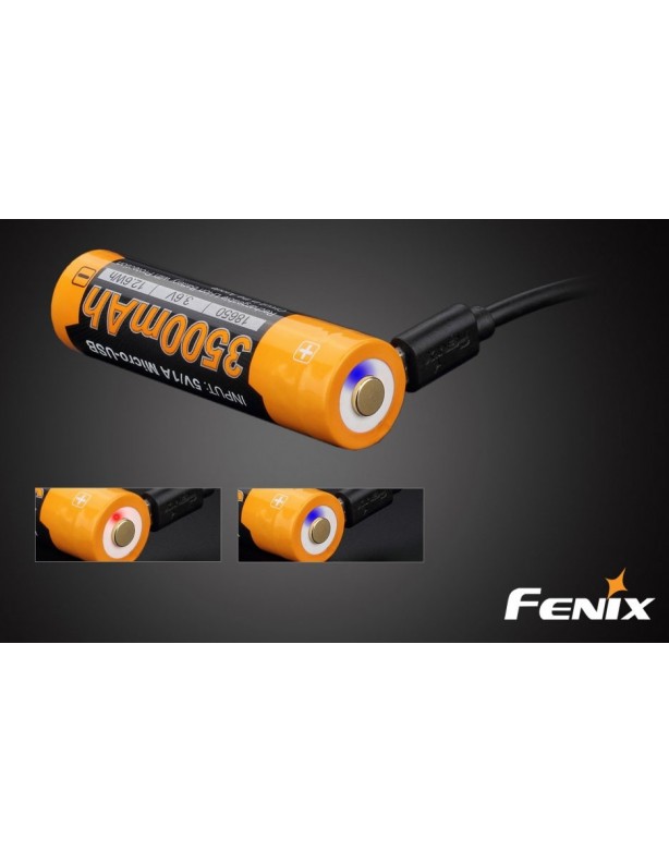 Akumulator Fenix ARB-L18U (18650 3500 mAh) ładowanie micro USB