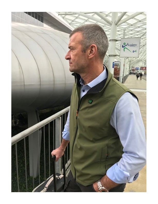 Wärmeweste Softshell grün - Herren ROZM TO 2XL!