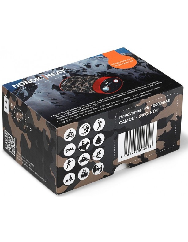 Chauffe-mains / power bank 10 000 mAh camouflage