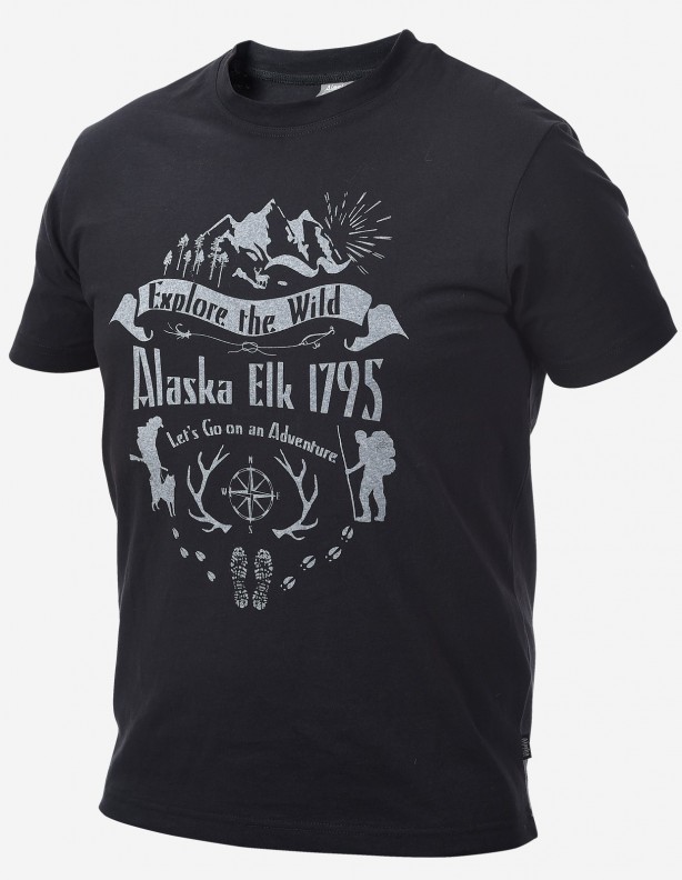 Explore Alaska - grey 100% cotton t-shirt