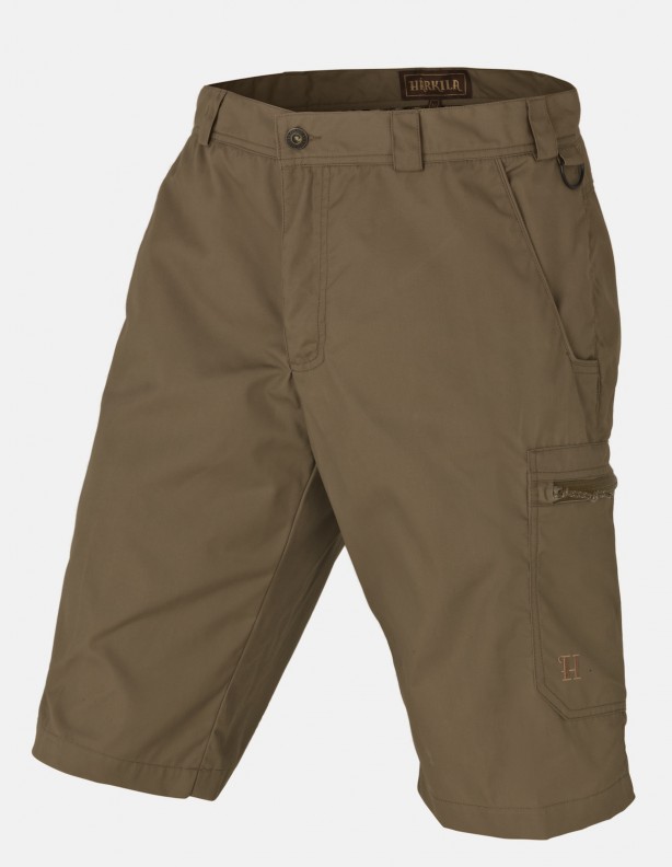 Alvis - voskované šortky světle khaki