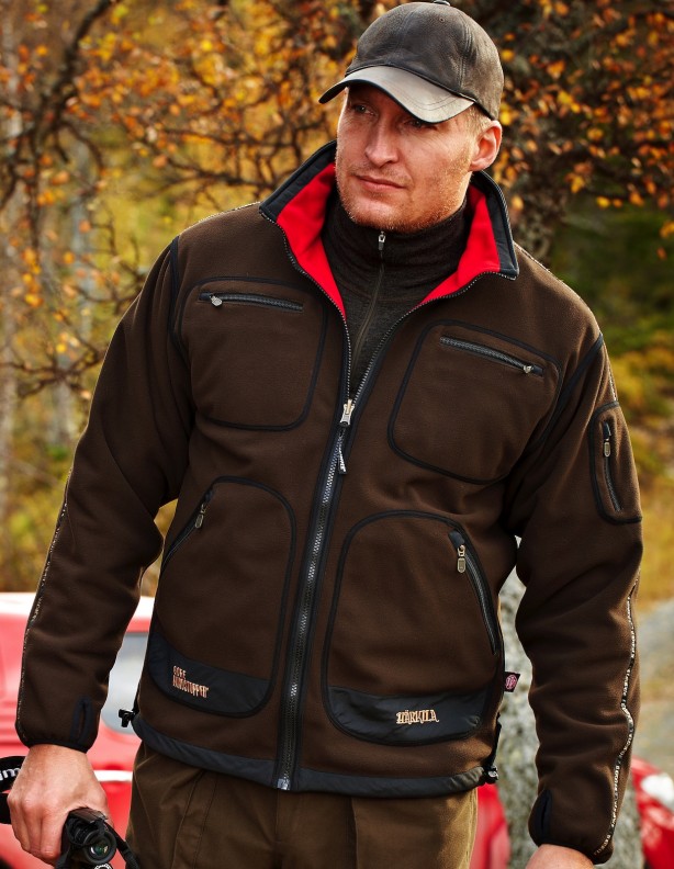 Kamko piros/barna - kétoldalas Windstopper® fleece DO 5XL!