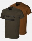Logo summer t-shirts 2-pack willow green / clay up to 5XL!