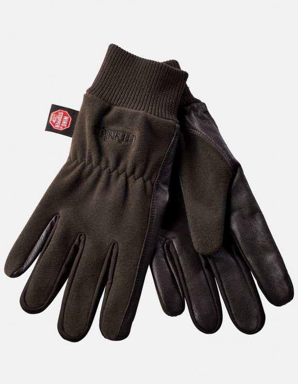 Коричневые перчатки Pro Shooter с мембраной Windstopper®