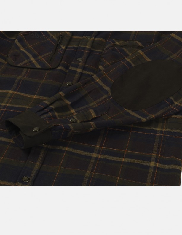 Pajala mellow brown - warm flannel shirt size up to 5XL!