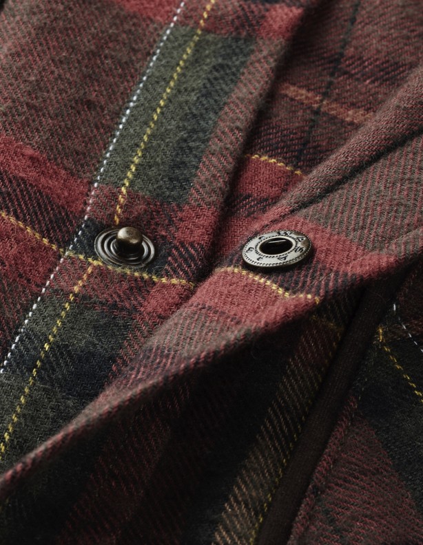 Pajala red check - warm flannel shirt size DO 5XL!
