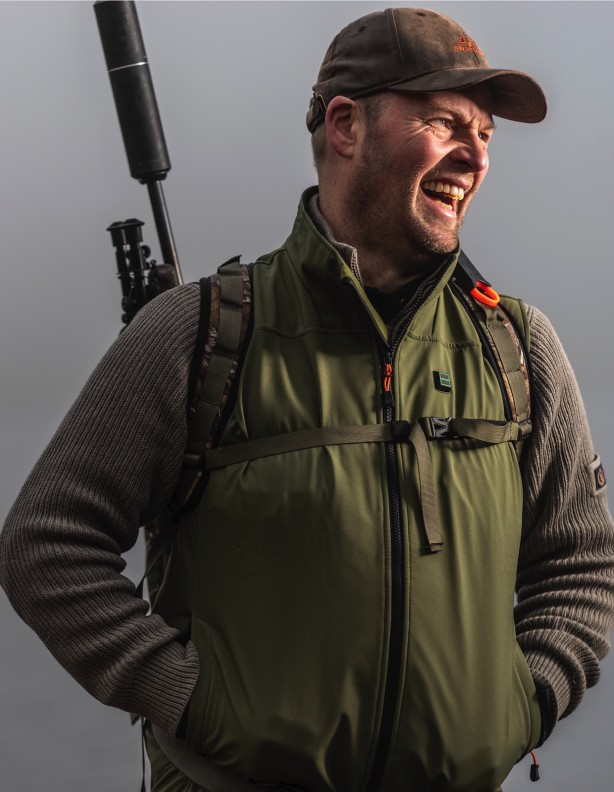Wärmeweste Softshell grün - Herren ROZM TO 2XL!