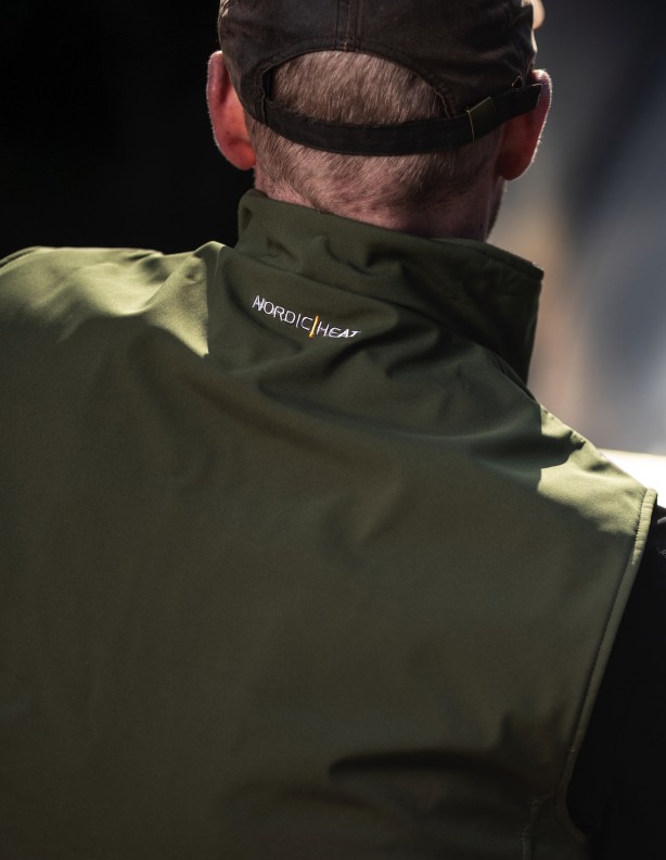 Wärmeweste Softshell grün - Herren ROZM TO 2XL!