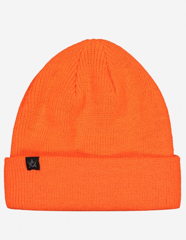 Bonnet en laine mérinos orange