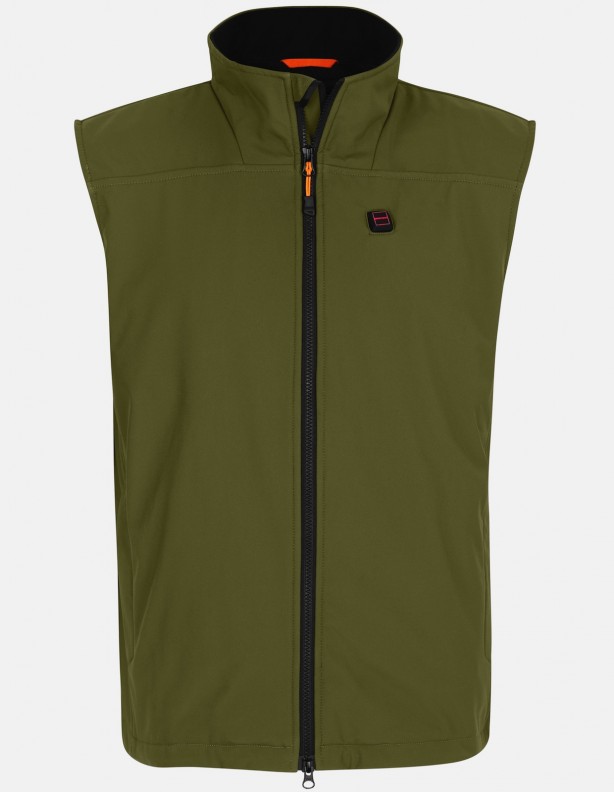 Wärmeweste Softshell grün - Herren ROZM TO 2XL!