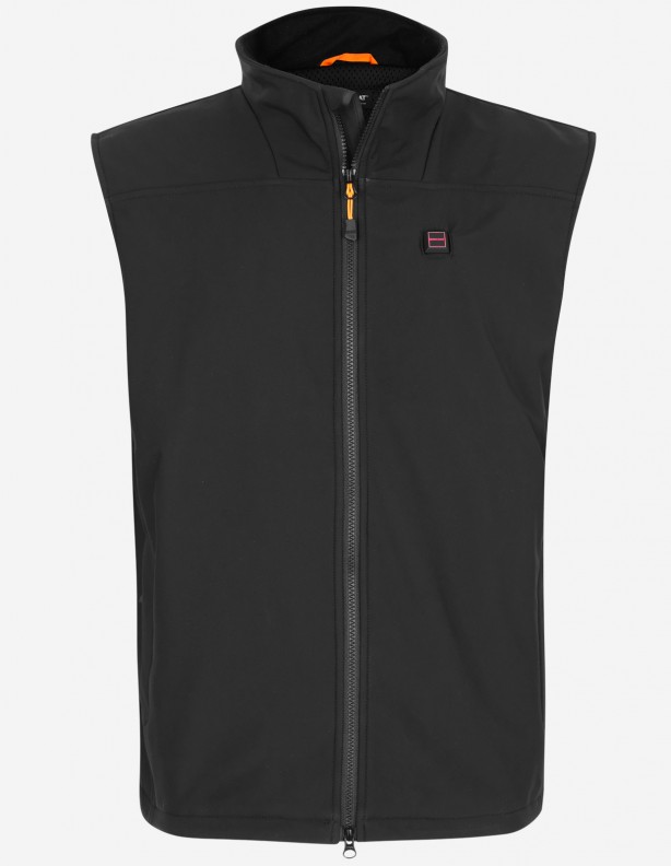 Warming vest softshell black - men's ROZM TO 3XL!