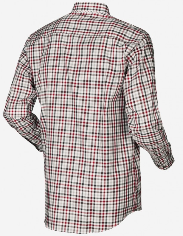Milford jester red check - Chemise en coton facile à repasser ROZM L