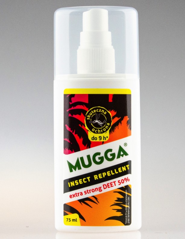Mugga spray 50% DEET 75 ml - répulsif contre les insectes et les tiques