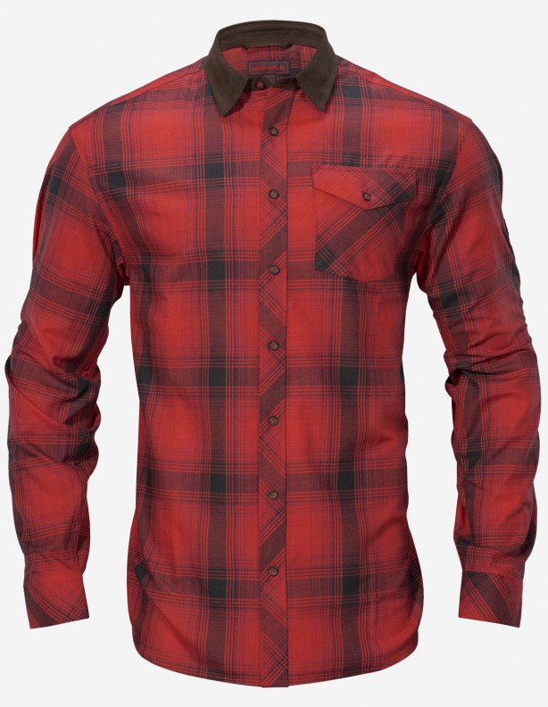 Harkila Driven Hunt chemise en flanelle à carreaux rouges/noirs